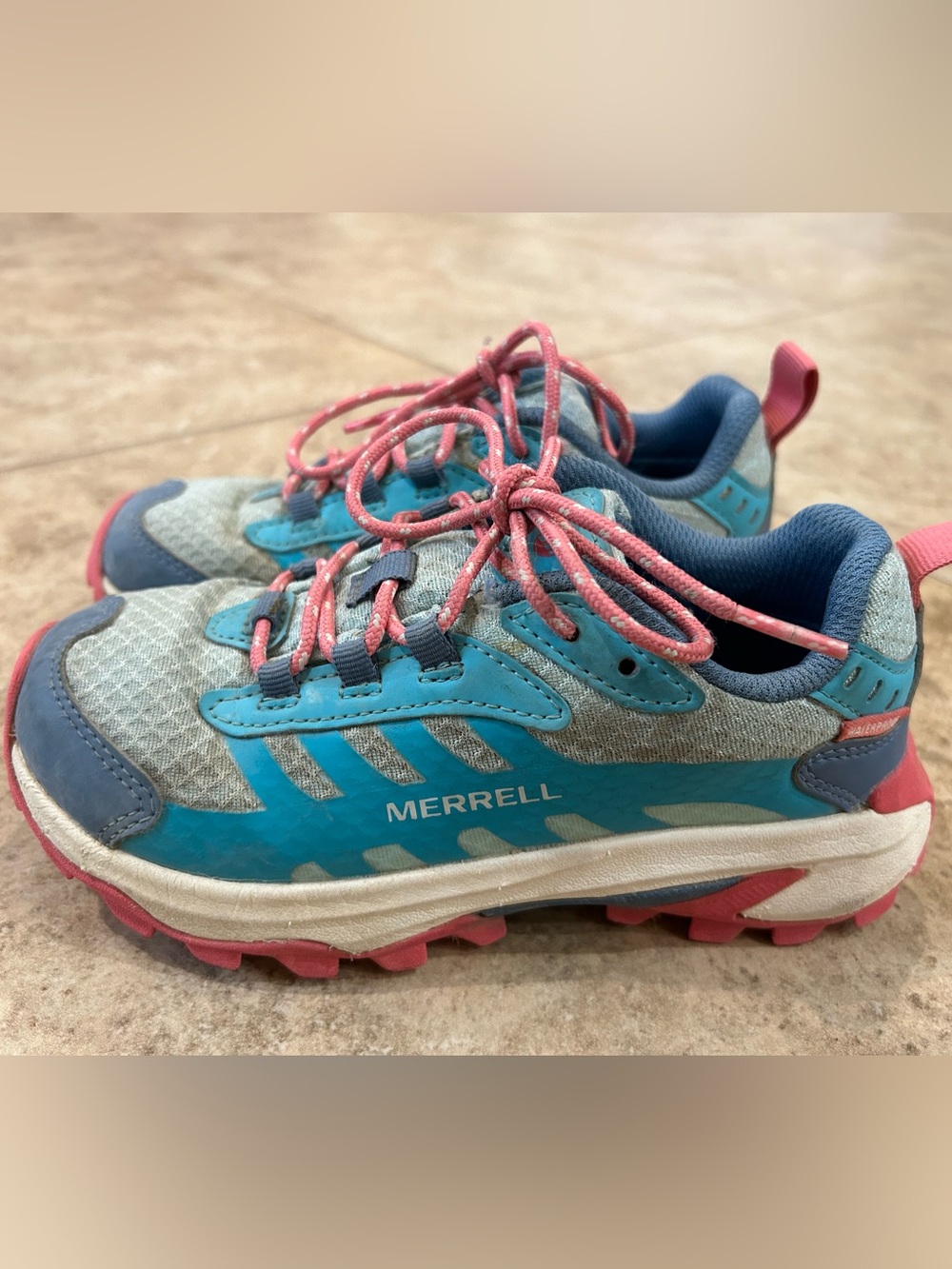 Merrell Kids Moab Speed 2 Low Waterproof Hiking Trail Shoe - Size 1